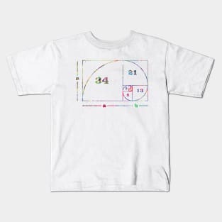 Fibonacci spiral Kids T-Shirt